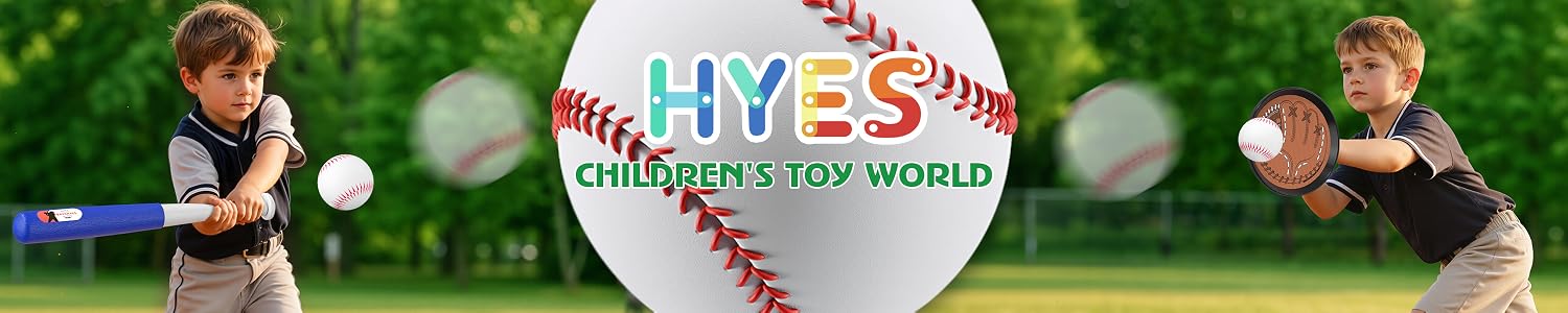Two kids mid-game on the grass, one swinging a bat, one holding a paddle, with a big striped ball between them