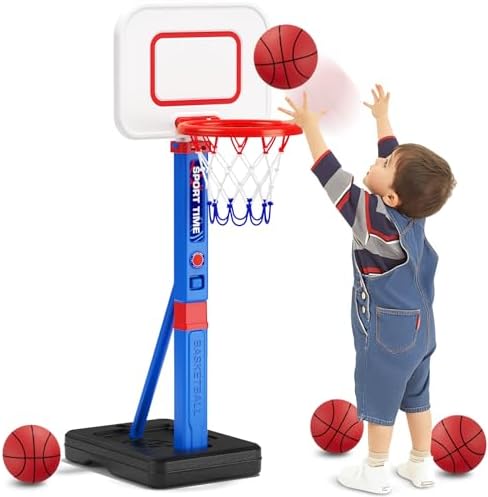 55 inch height adjustable kids hoop