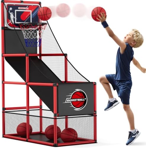 Basketball arcade game for indoors and out